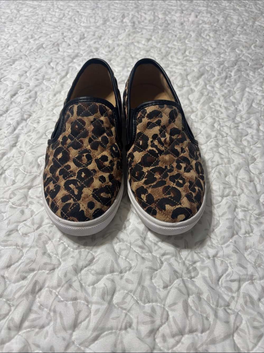 Steve Madden Leopard Print Slip-On Sneakers - Black/Brown
